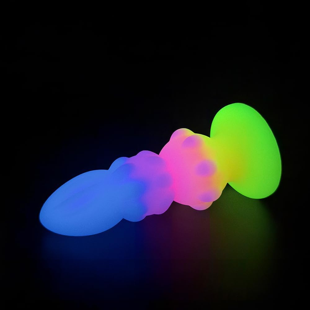 Alien Nation Sprite Silicone Anal Plug - Blue/Pink/Yellow