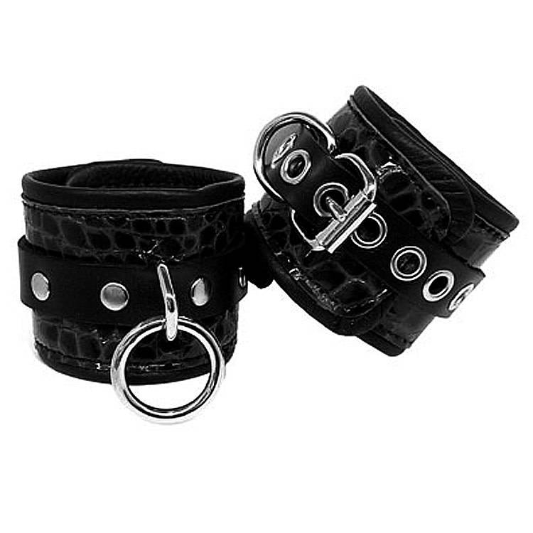 Exotic Leather Ankle Restraints