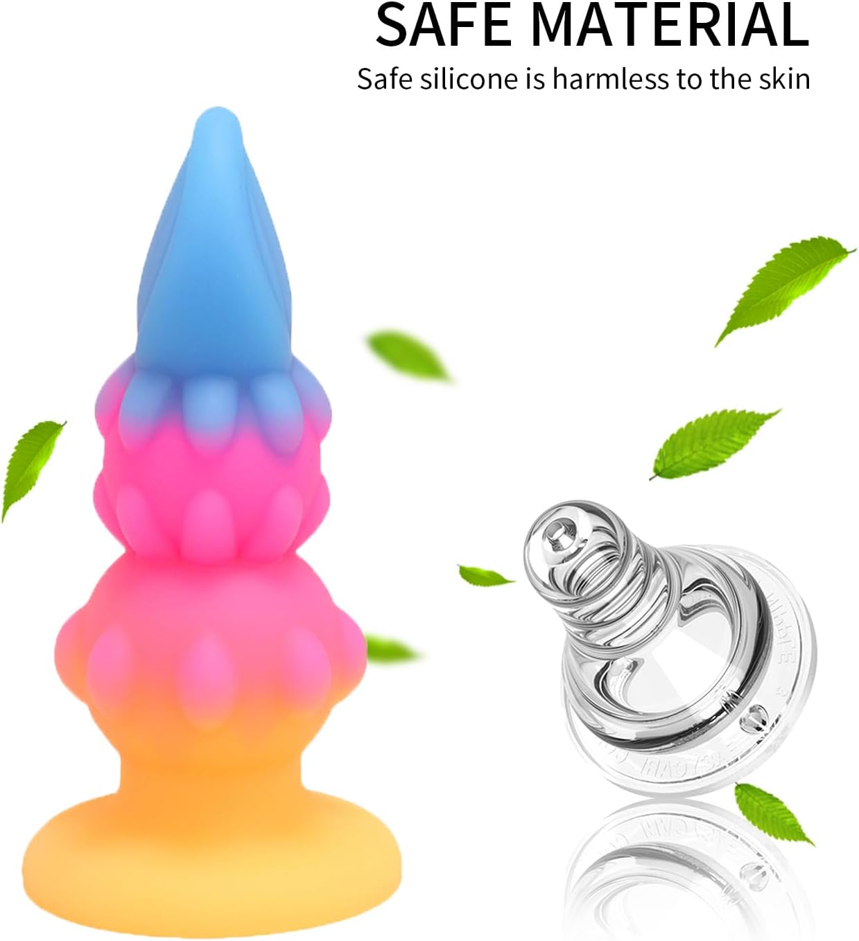 Alien Nation Sprite Silicone Anal Plug - Blue/Pink/Yellow