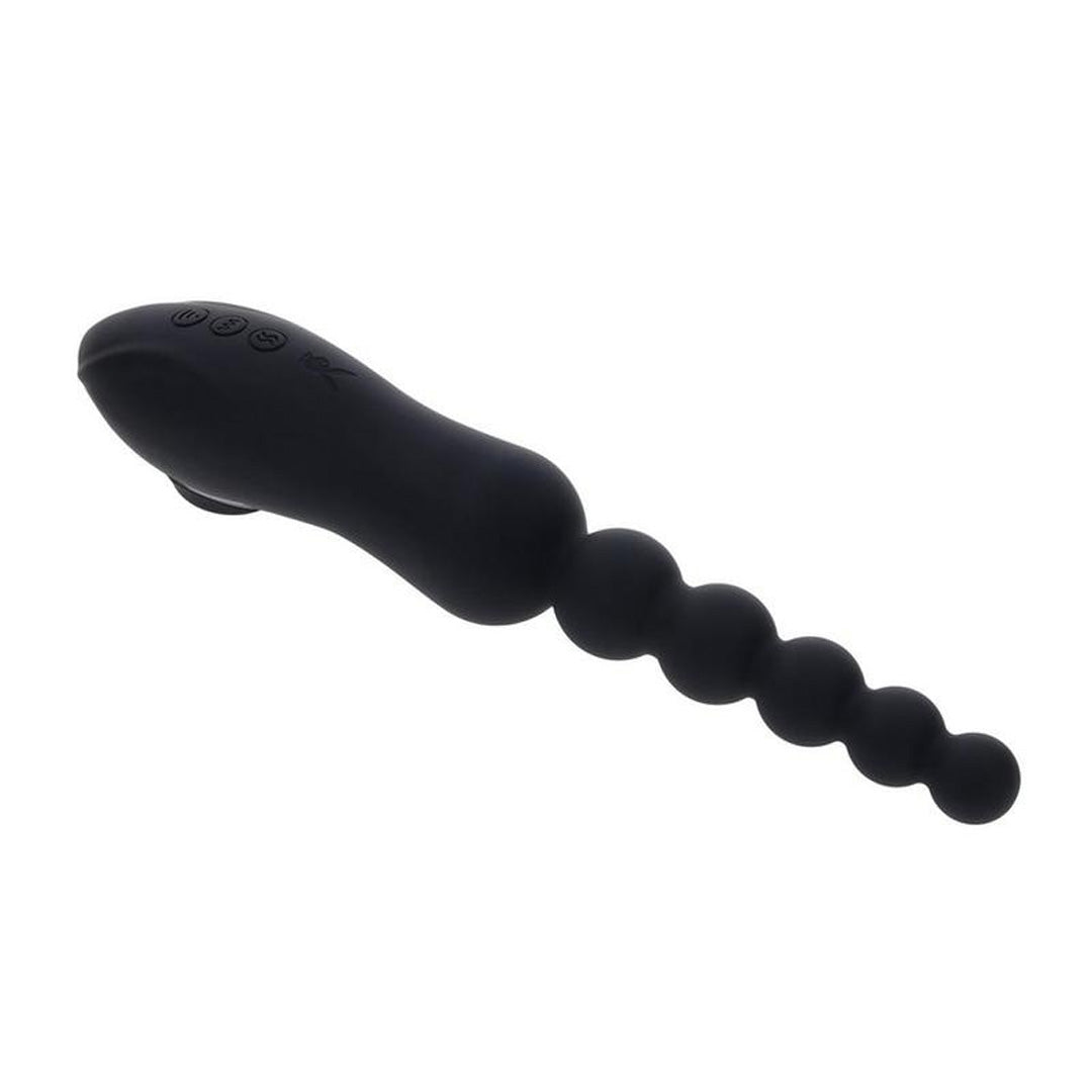 Anal Beads Clitoral Suction Rechargeable Black