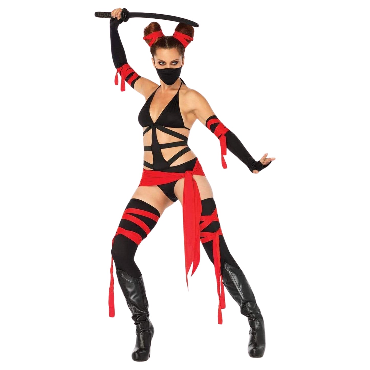 Killer Ninja   Costume XS  Black & Red