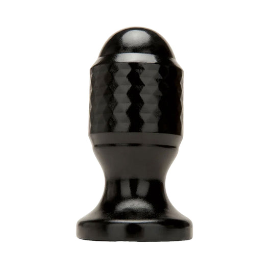 Diamond Textured Anal Plug- Black