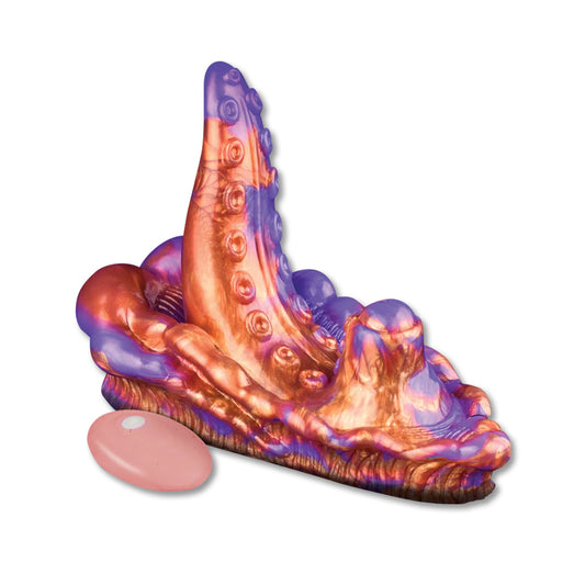 Silicone vibrator vibrating vibration vibe clit clitoral clitoris stimulator stimulation stimulating grinder grinding pad remote-control tentacle soft smooth alien-nation copperhead adult-toys purple copper russet