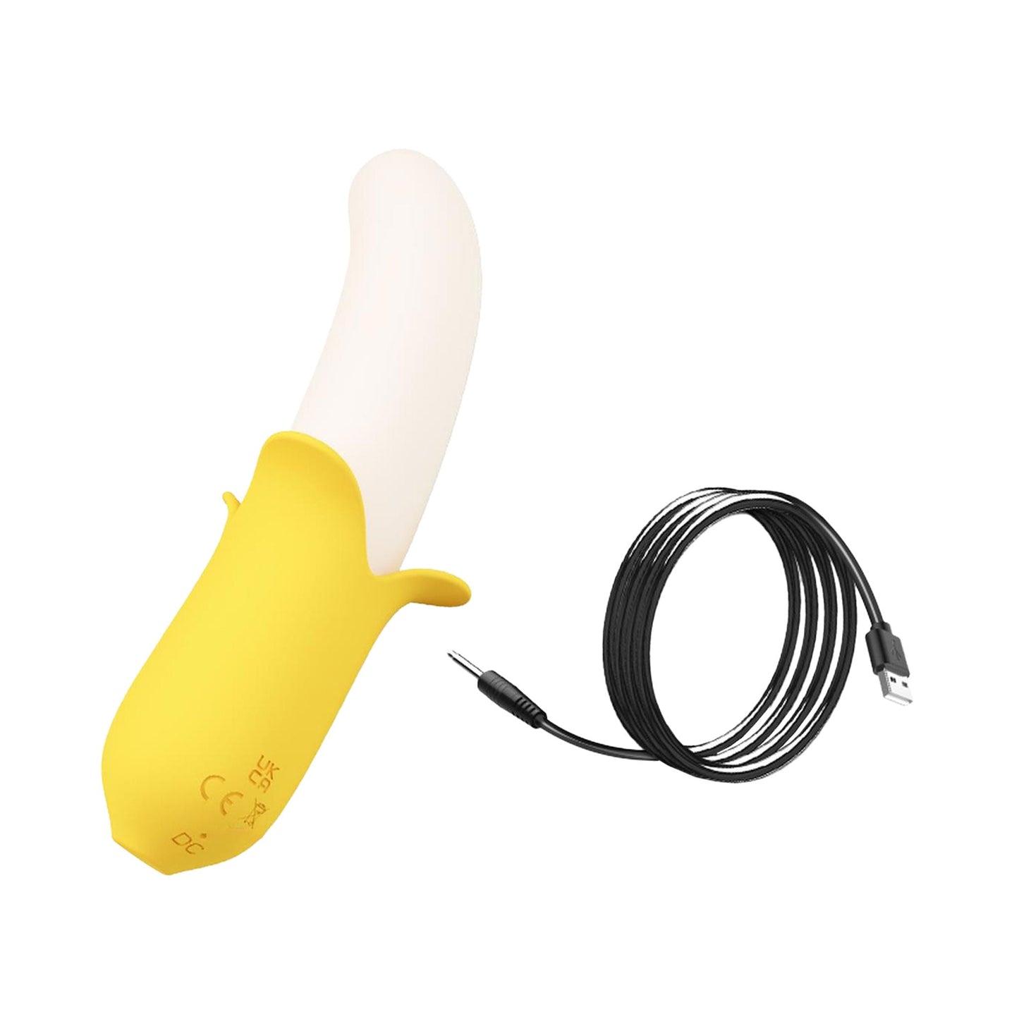 Pretty Love Banana Geek Thrusting Vibrator - Yellow