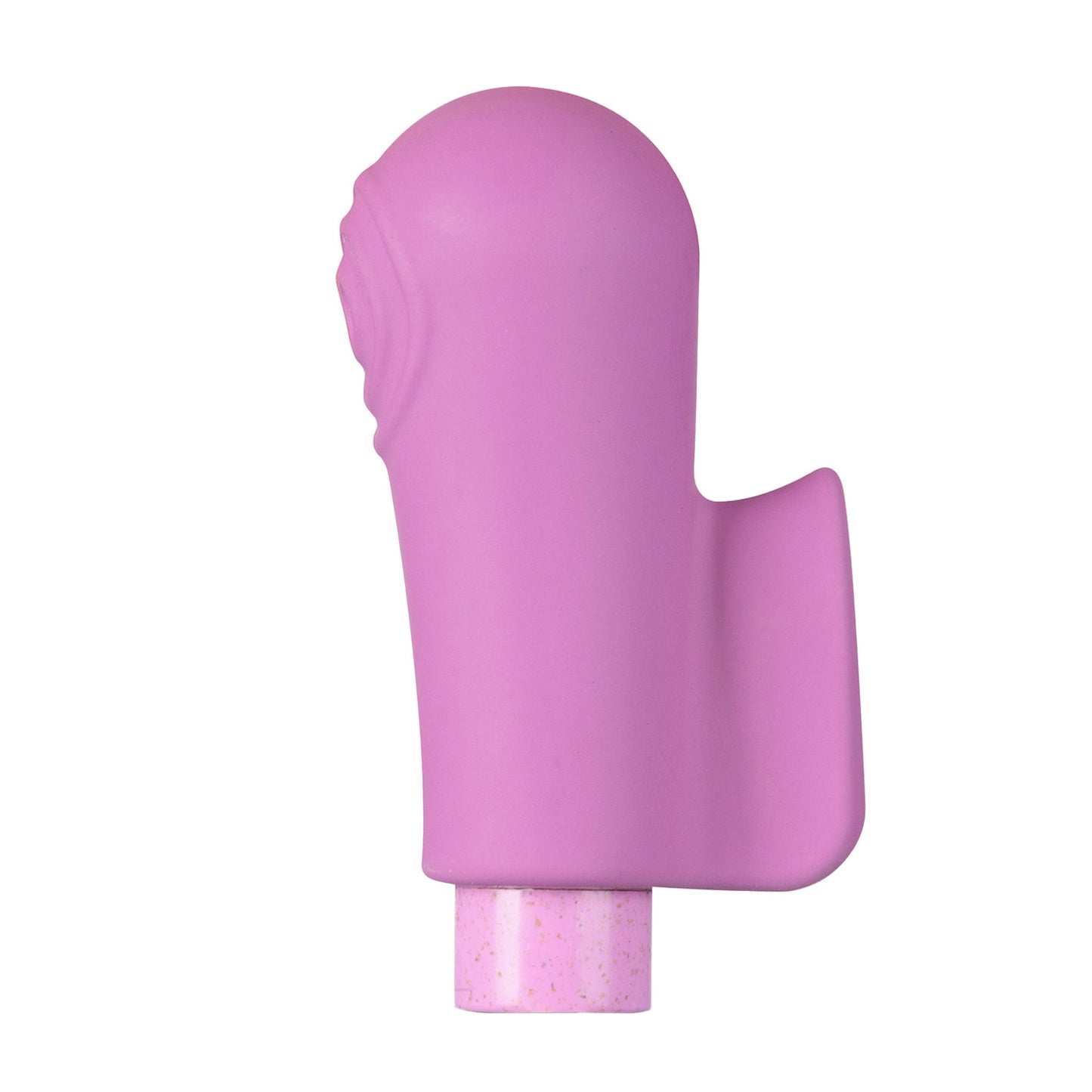 Eco Friendly Textured Tip Finger Grip Vibrating Bullet- Pink