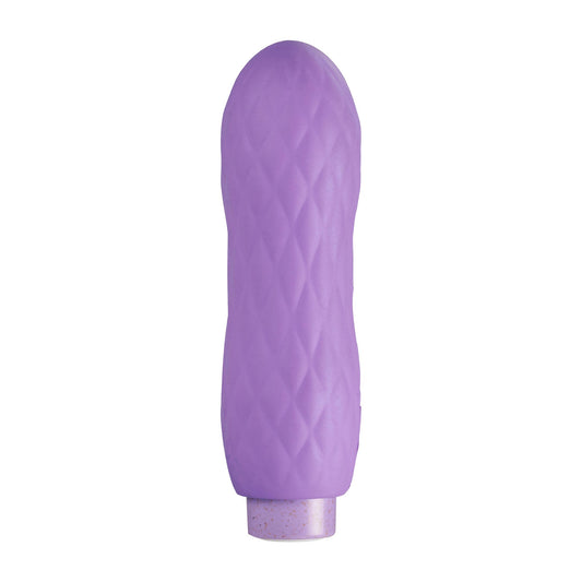 Eco Friendly Diamond Texture Bullet Vibrator - Purple