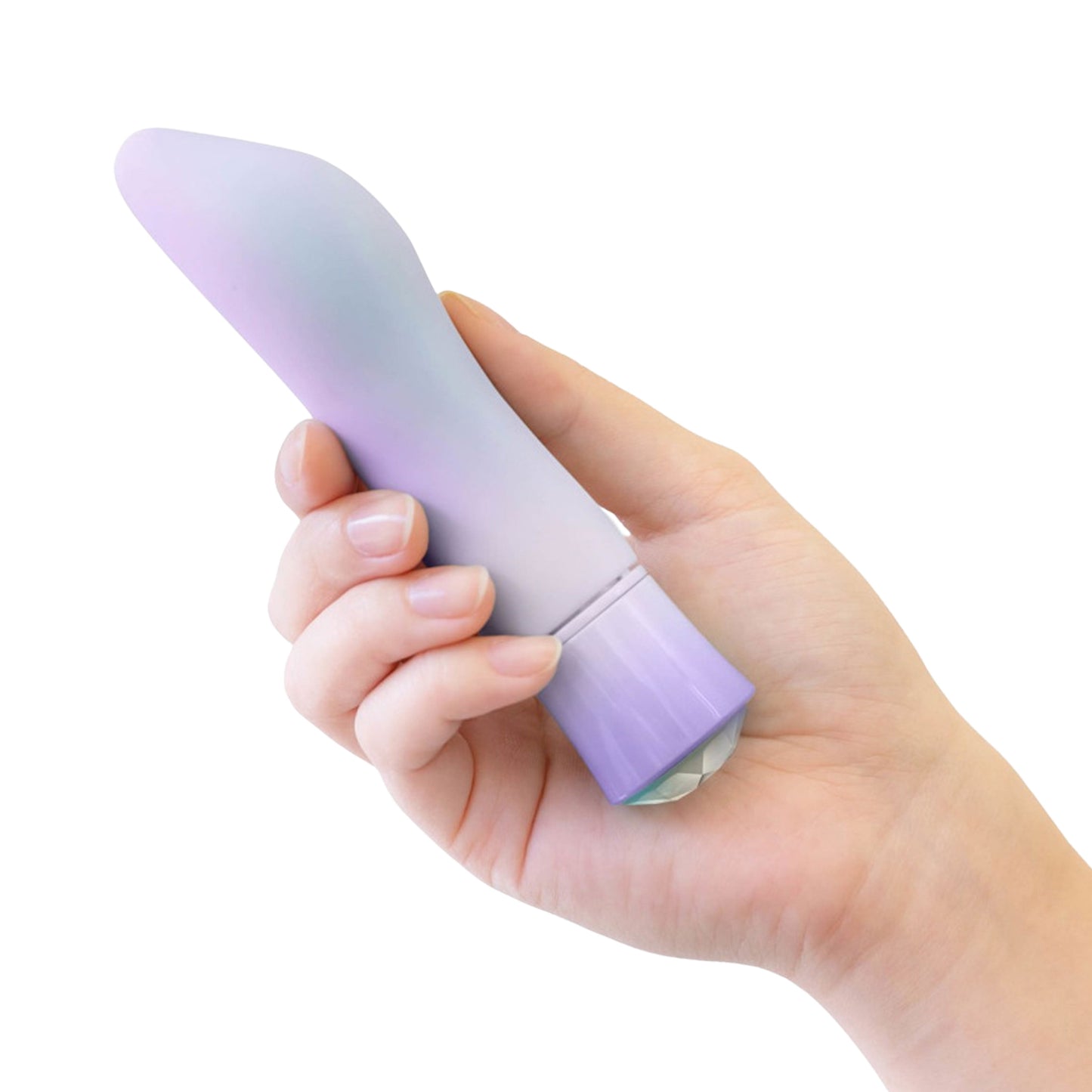 Oh My Gem Curved Silicone Tip Bullet Vibrator- Rechargeable