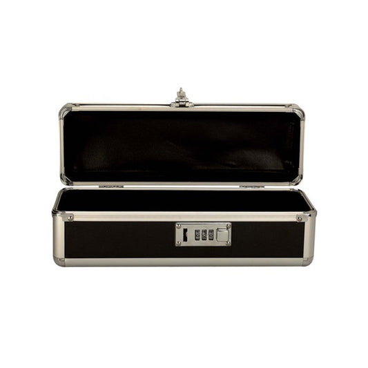 Keyless Lockable Metal Toy Case- Medium Black