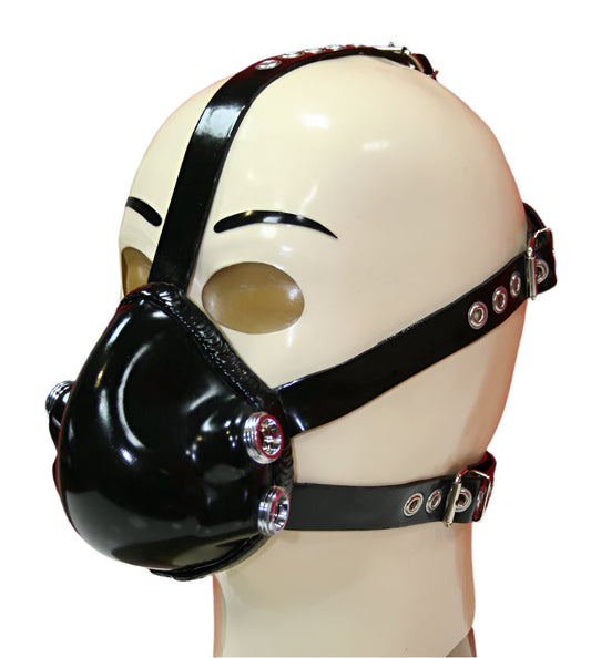 Rubber's Finest Latex Breath Play Mask & Harness ADJ