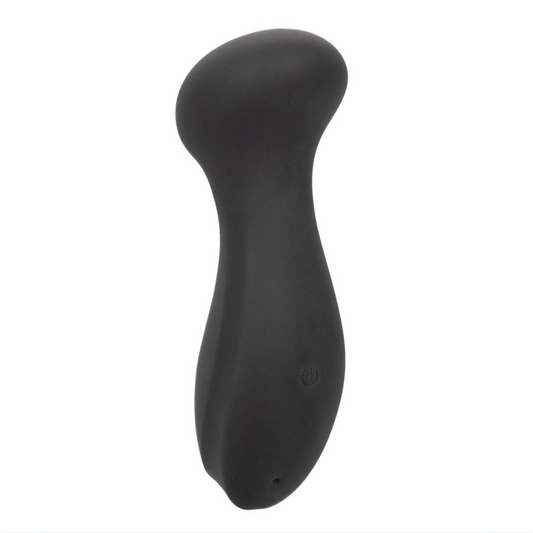 Boundless Mini Curved Massager, black, liquid silicone, 10 functions, memory chip, rechargeable, waterproof.