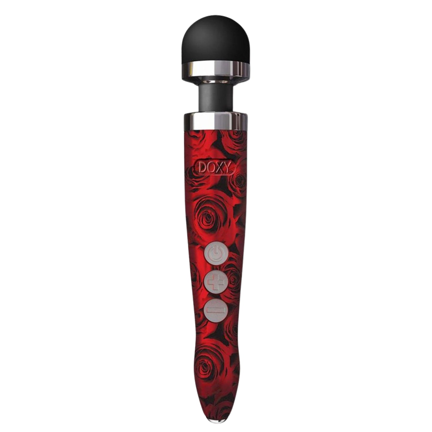 Doxy Die Cast 3R Wand Rechargeable Vibrating Body Massager - Rose Pattern