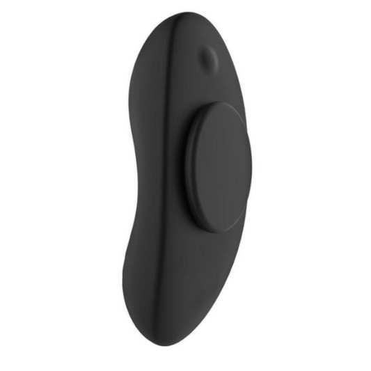 Black Distance App-Controlled Panty Vibe with 20 functions, smartphone control, and hands-free stimulation.

