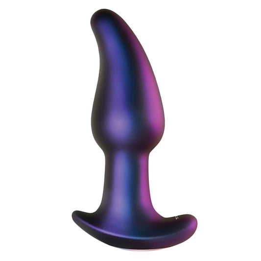 ASTEROID Space Explorer Rimming Rotating Curved Vibe Anal Plug- Iridescent Blue/Purple