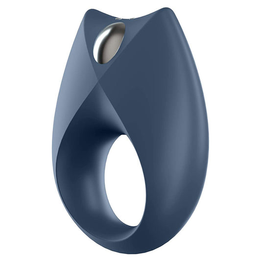 Satisfyer Royal One Rechargeable Silicone Couple's Ring - Blue