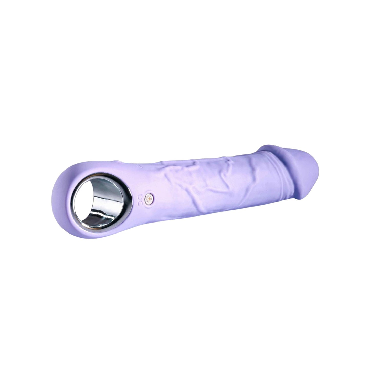 Ring Holder Rechargeable Bendable Silicone Vibrator Dildo- Lavender