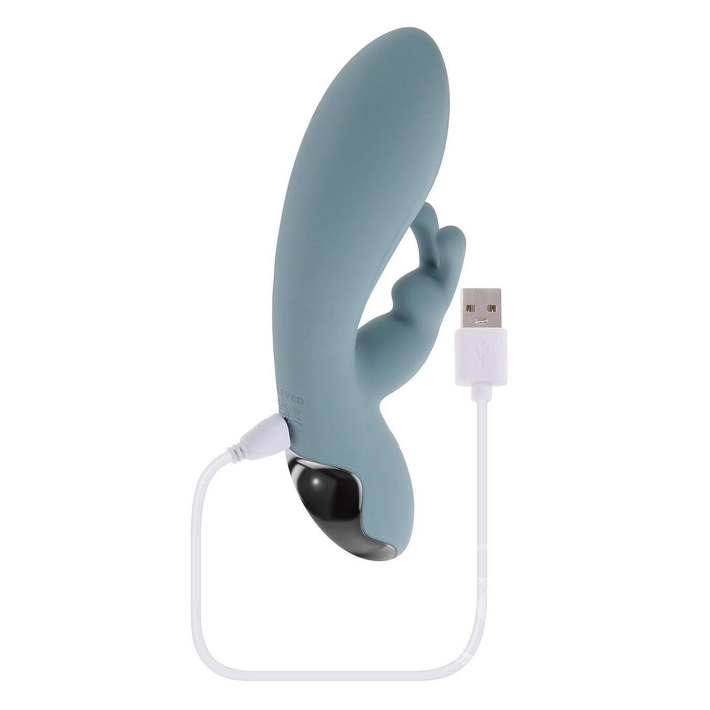 Boss Bunny Rechargeable Silicone Rabbit Vibrator - Blue