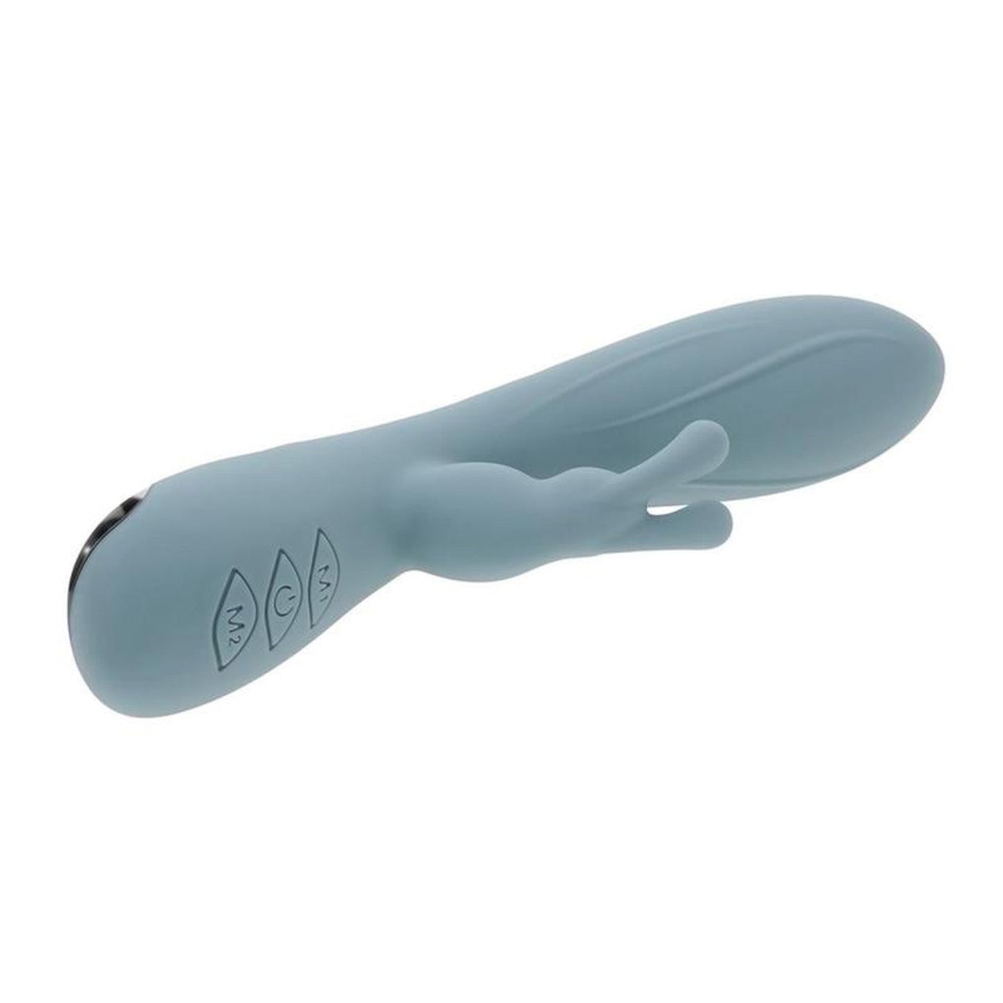 Boss Bunny Rechargeable Silicone Rabbit Vibrator - Blue