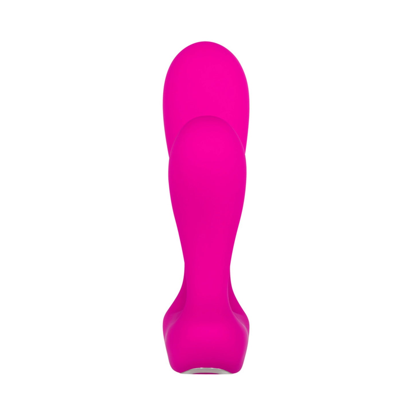 Adam & Eve Silicone Rechargeable Dual Entry Vibe With Remote Control - Pink