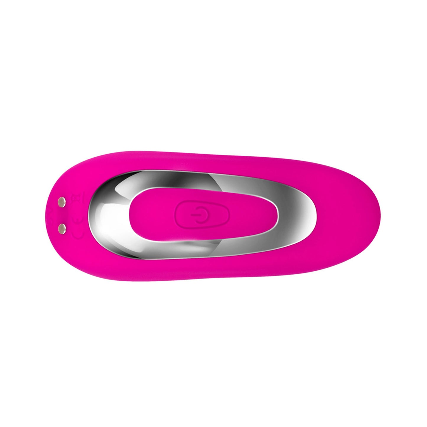 Adam & Eve Silicone Rechargeable Dual Entry Vibe With Remote Control - Pink