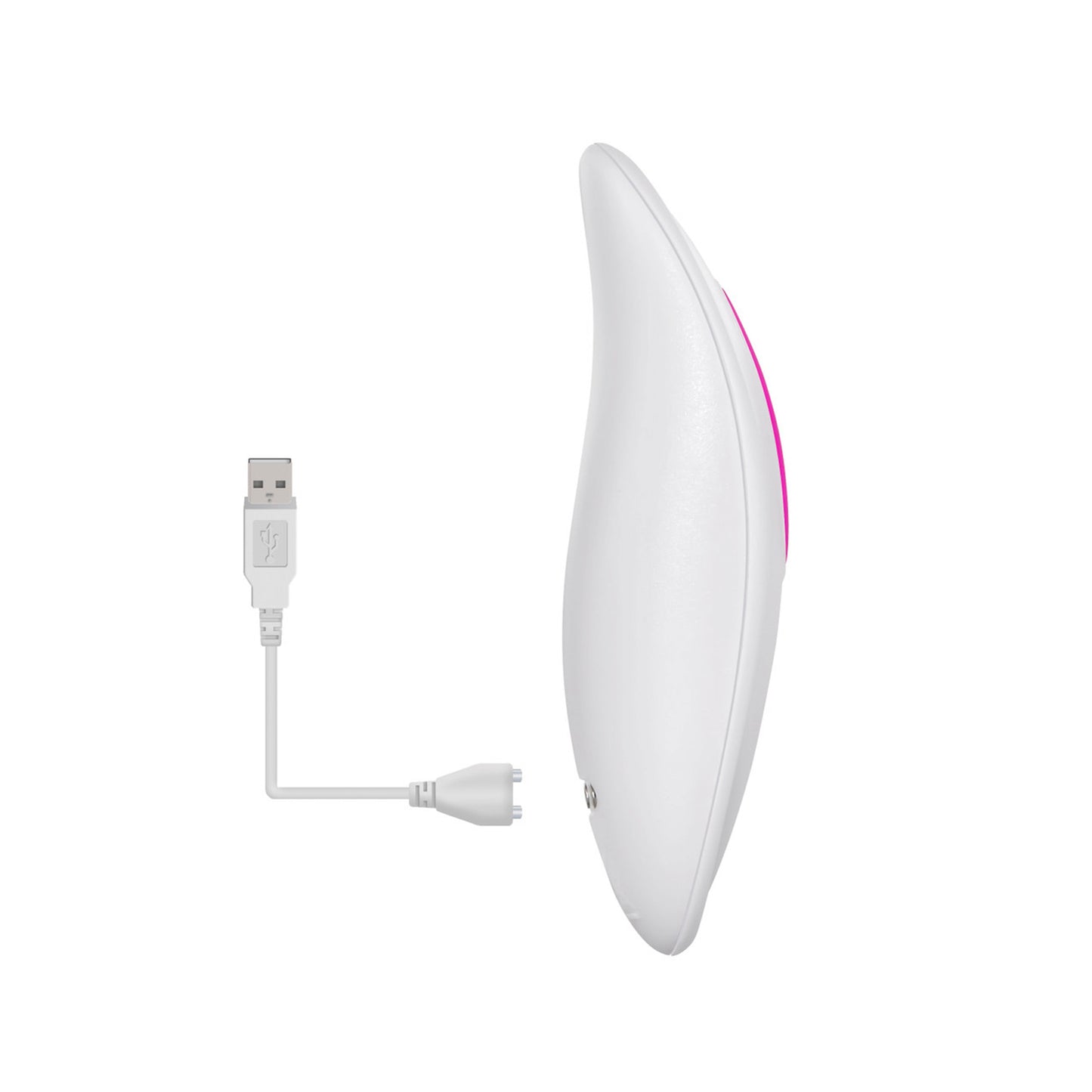 Adam & Eve Silicone Rechargeable Dual Entry Vibe With Remote Control - Pink