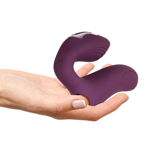 Helping Hand Dual Stimulation Finger Vibrator- Purple