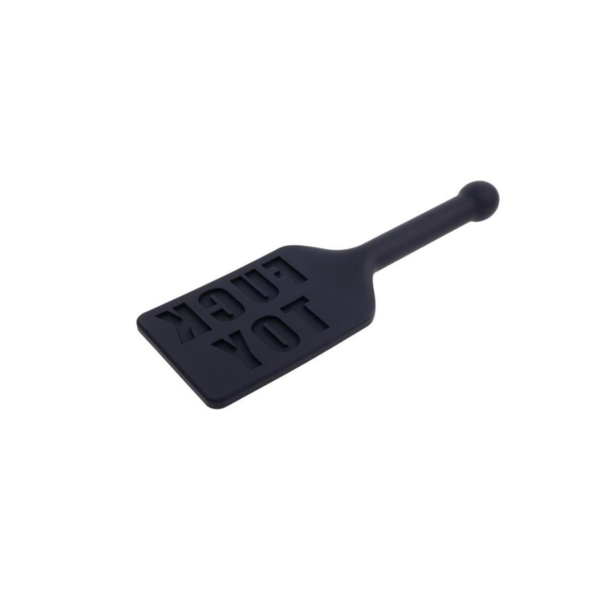 FUCK TOY Carved Silicone Paddle with reinforced handle and bold imprint for impactful play.