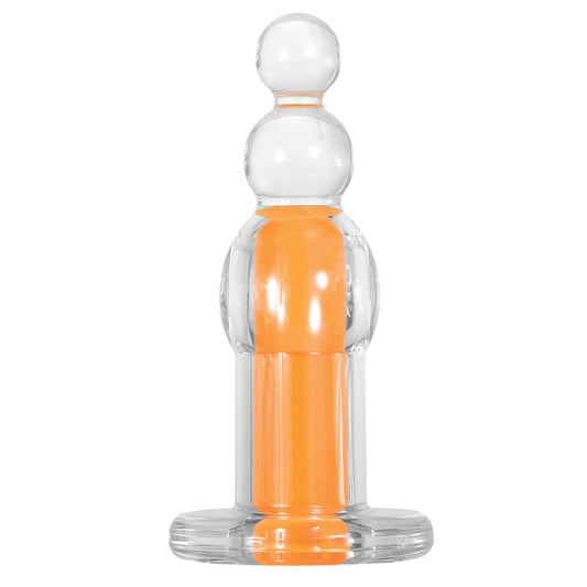 Gender X Orange Dream Silicone Rechargeable Anal Beads with Remote Control