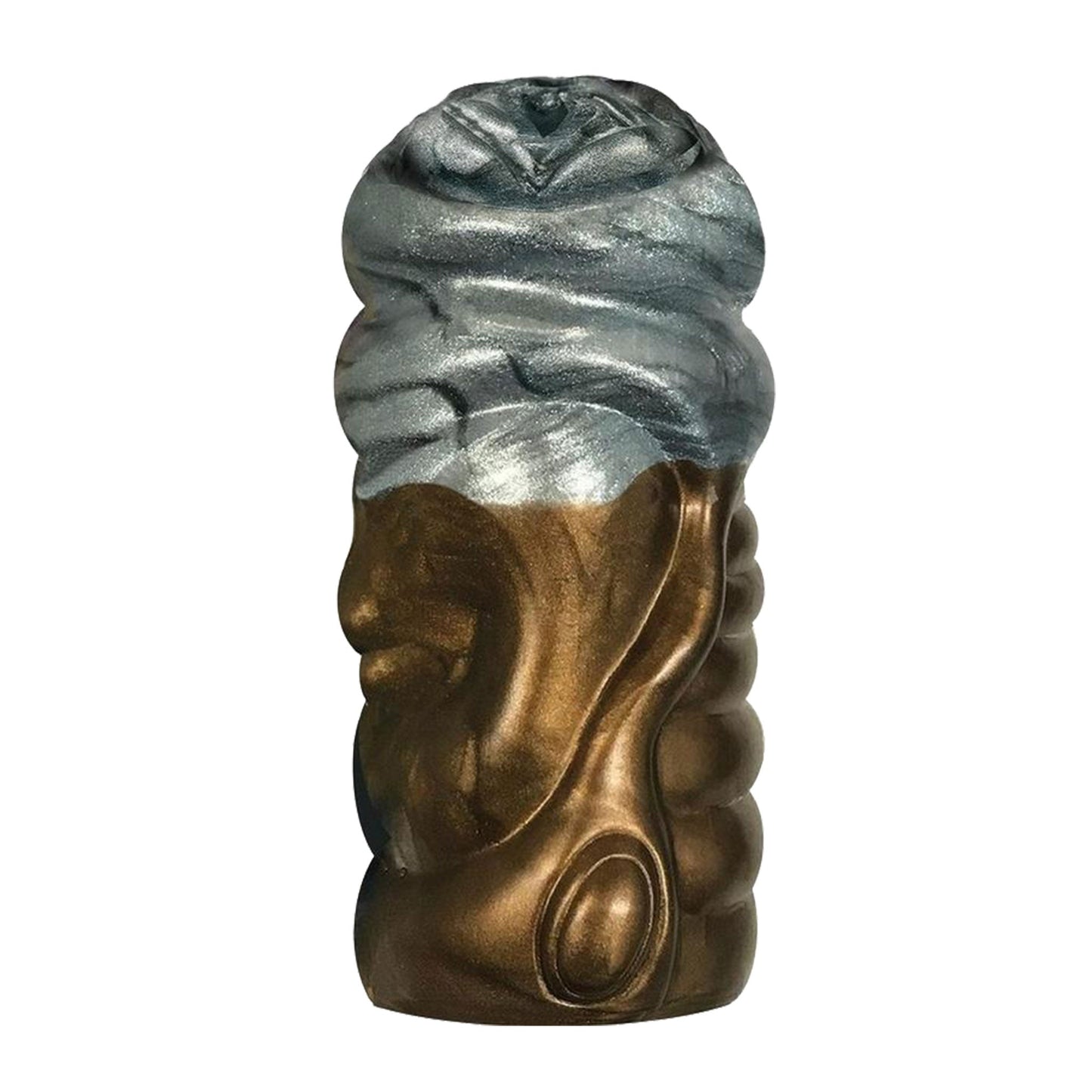 Alien Nation Alchemy Shape-Shifting Silicone Stroker - Copper/Silver