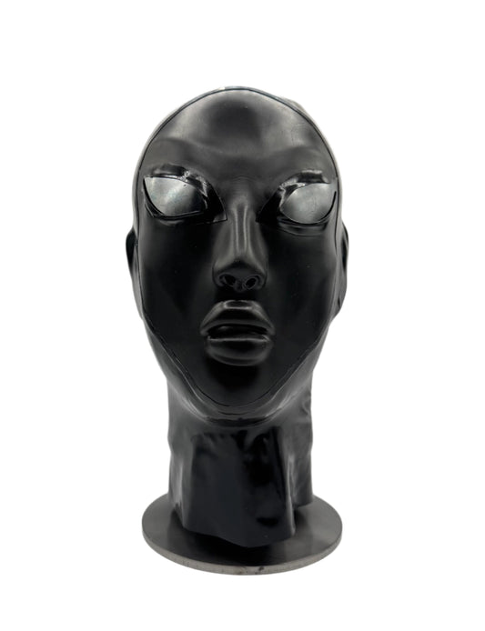 Latex Foam Alien Eyes Molded Latex Hood Black L