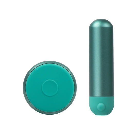 Mini Chroma Metal Bullet with Discreet Remote - Teal