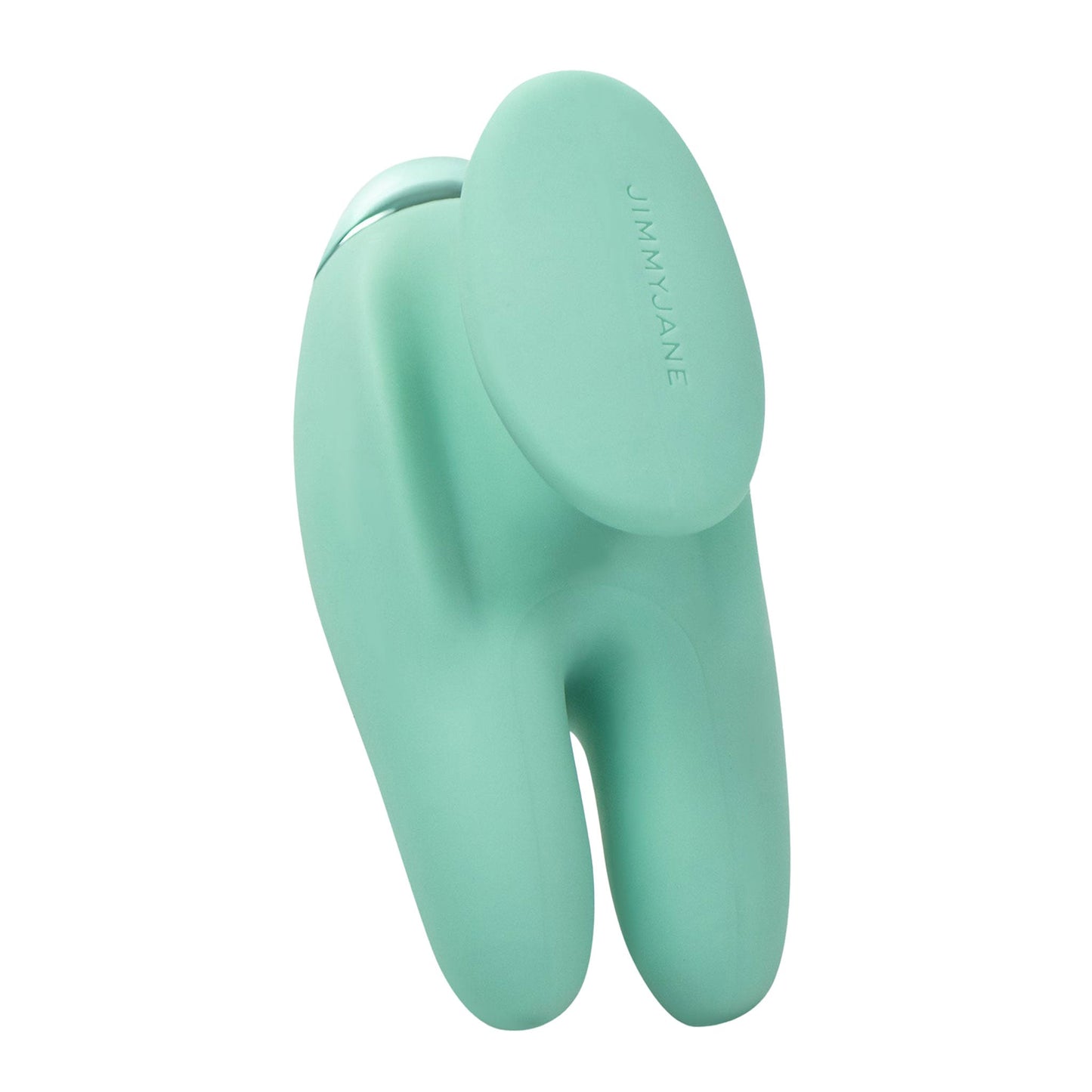 Bunny Ears Finger Grip Rechargeable Vibrator - Teal