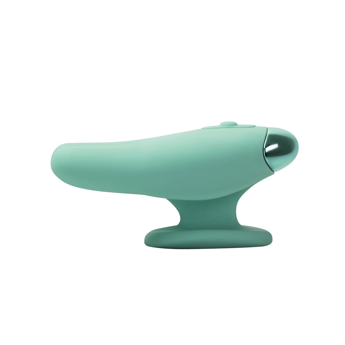 Bunny Ears Finger Grip Rechargeable Vibrator - Teal