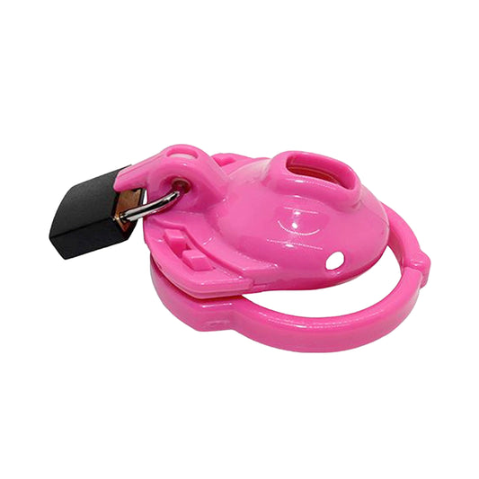 Locked In Lust The Vice CLITTY Cock Cage Chastity Set Anti-Pullout Pink 0.75'