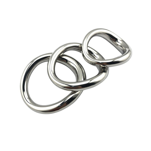 Ergonomic S Curve Shape Stainless Cock Ring