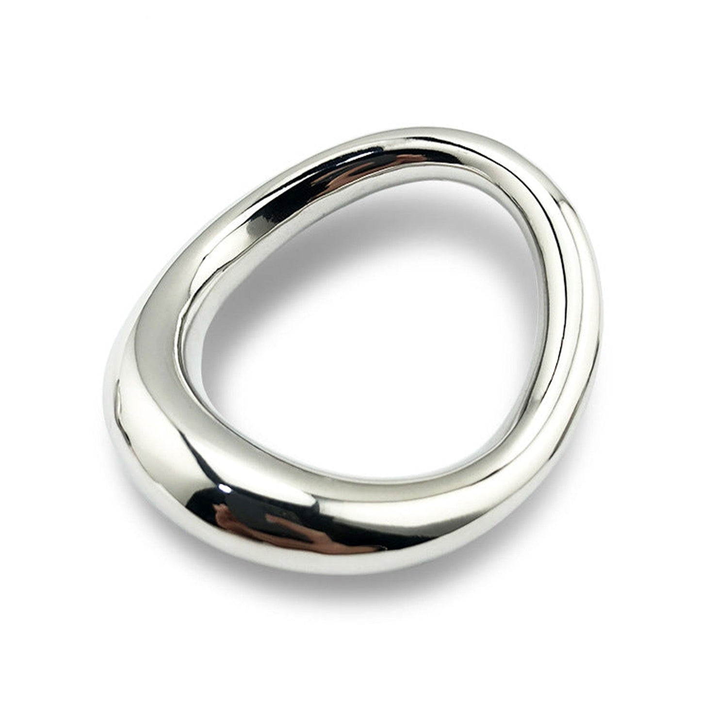 Ergonomic S Curve Shape Stainless Cock Ring