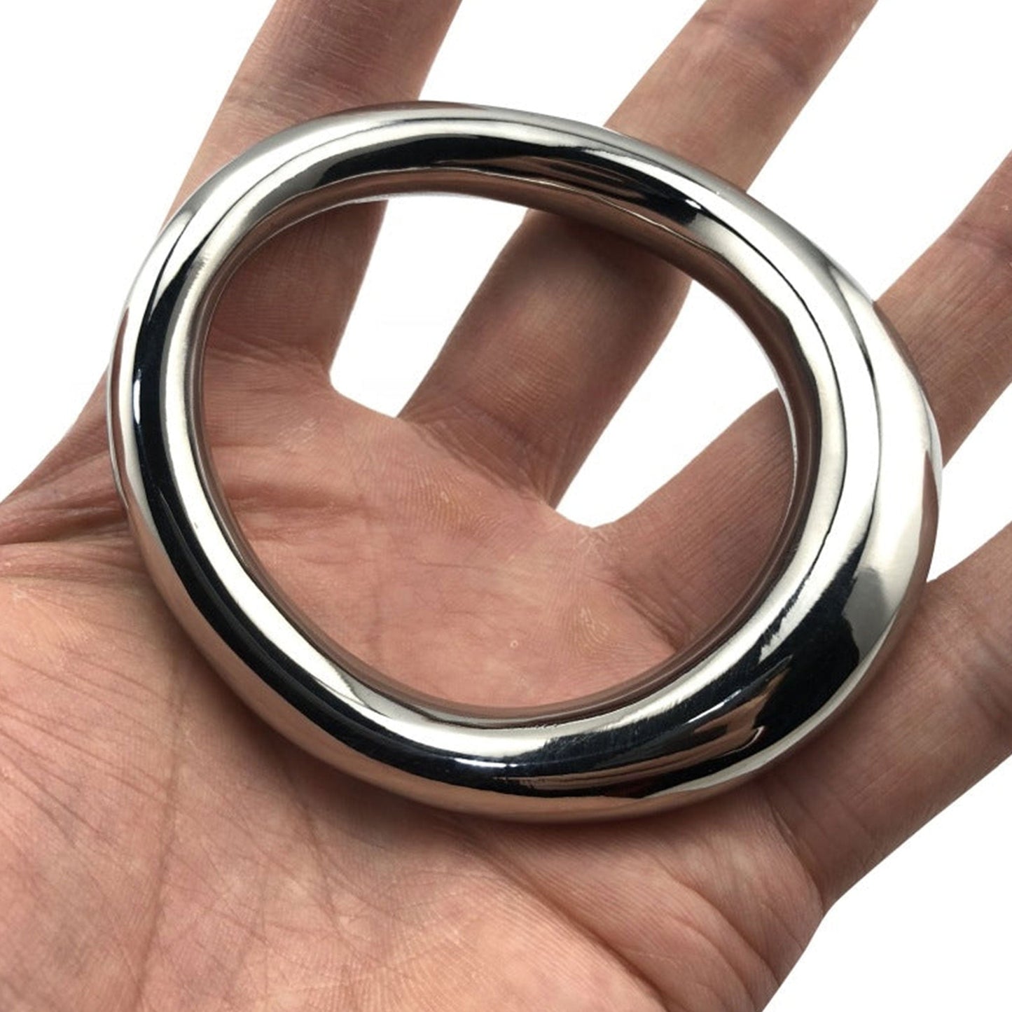 Ergonomic S Curve Shape Stainless Cock Ring