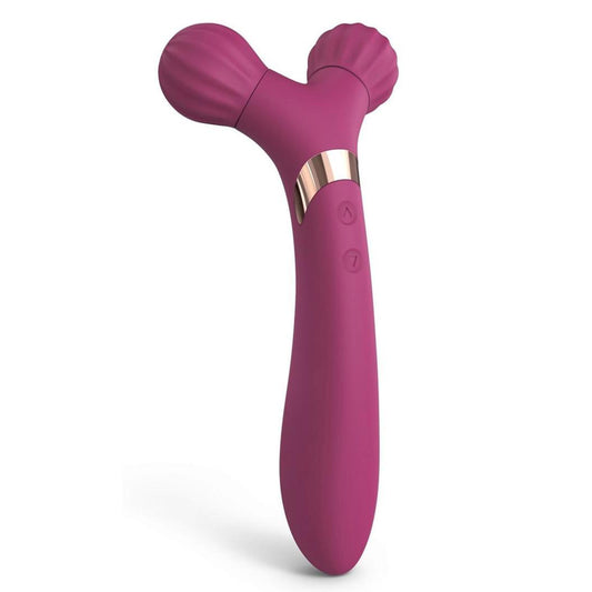 Fireball Rechargeable Silicone Vibrator - Plum Star