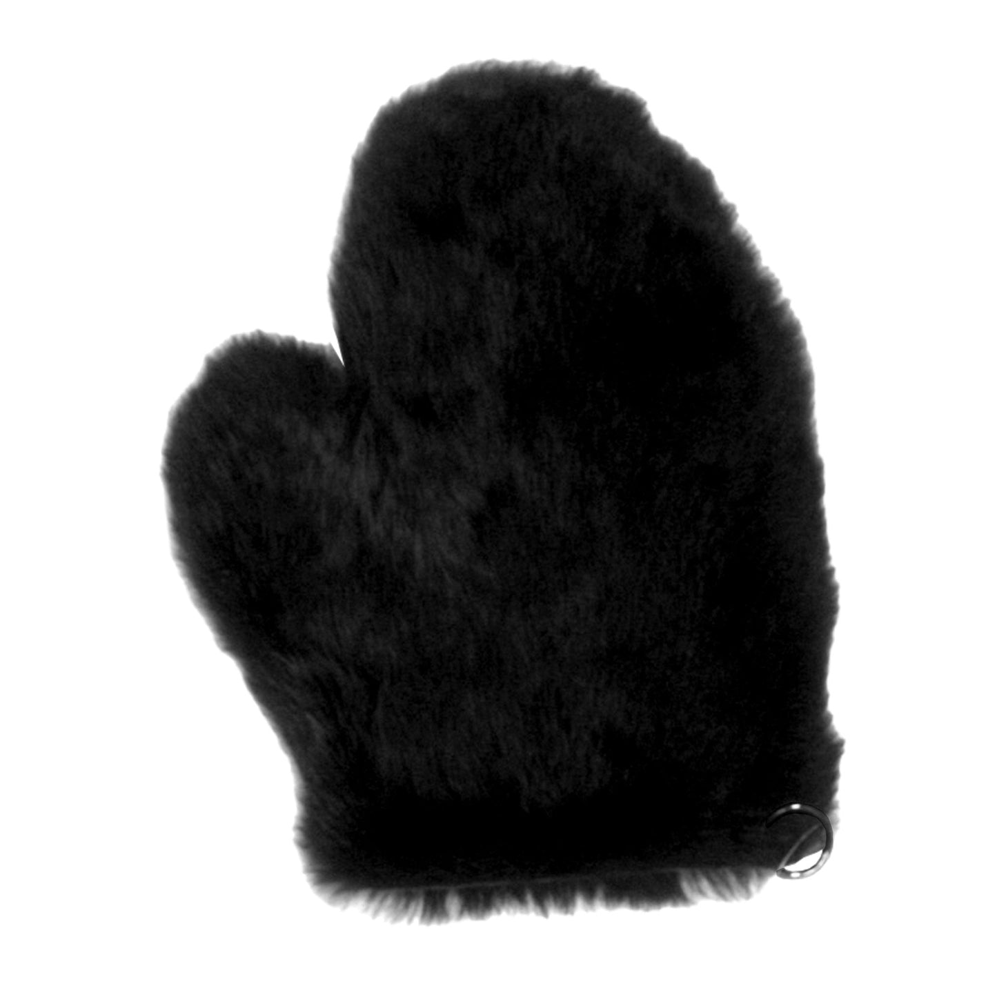 Rabbit Fur And Leather Spanking Mitt