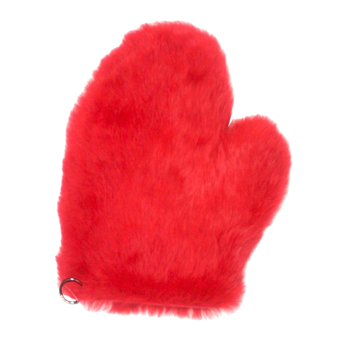 Rabbit Fur And Leather Spanking Mitt