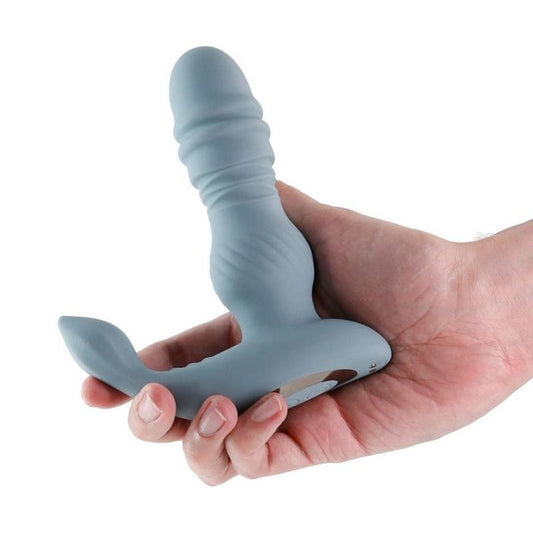 Prostate & Testis Thrusting Vibrating Massager - Gray