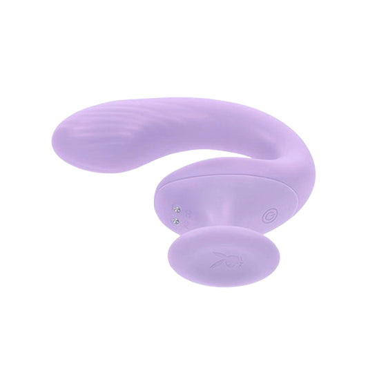 Playboy G-spot Vibrator Clitoral Stimulator with Handle | Rechargeable - Pearl Purple