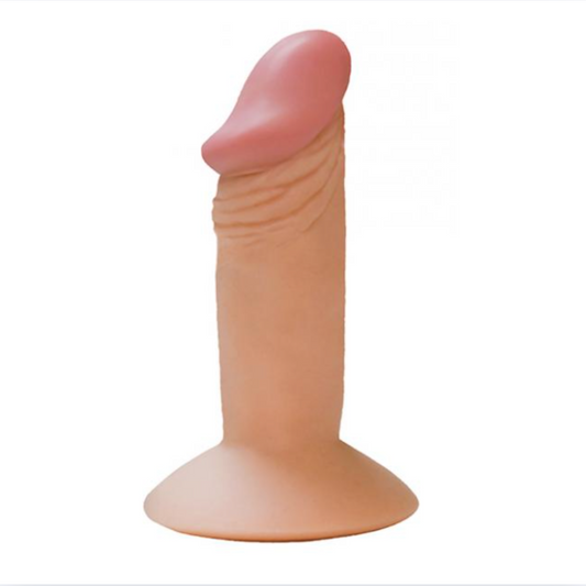 Mini Dildo | Realistic design, harness compatible with suction cup base 