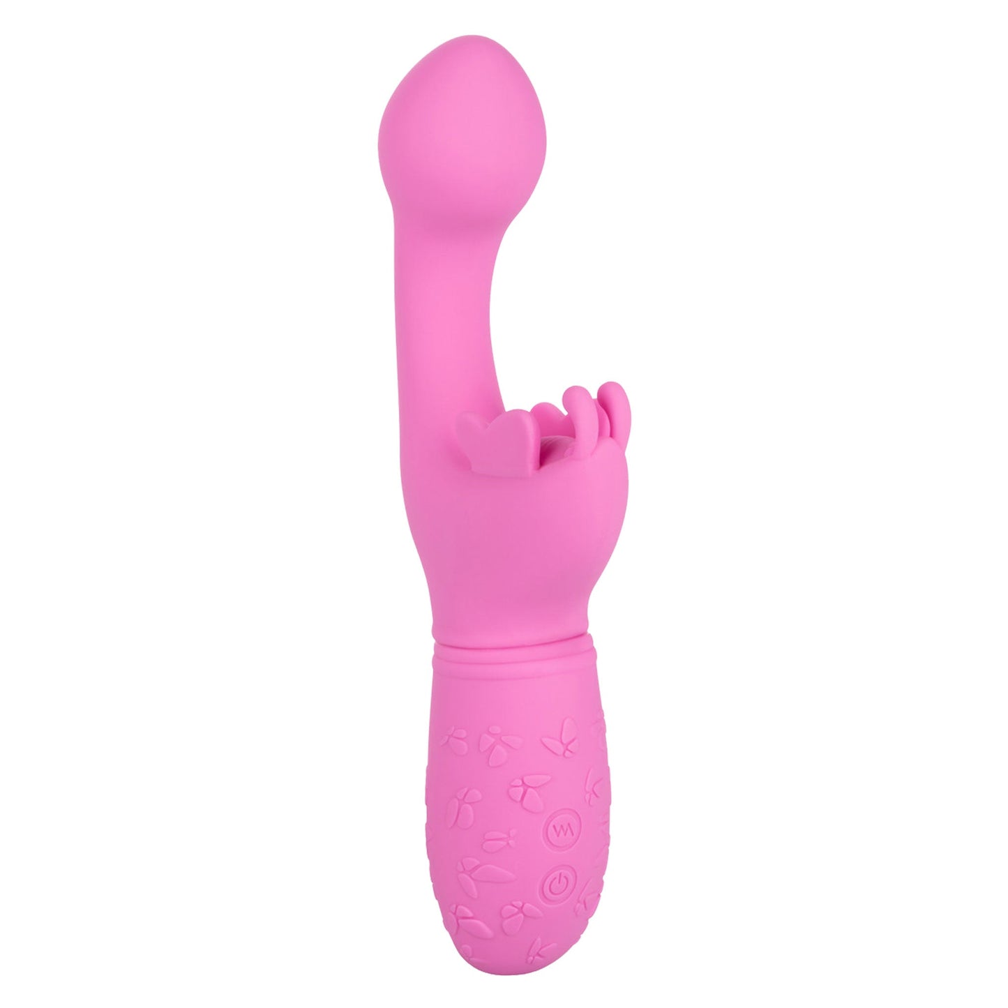 Ball Tip Curved Butterfly Kiss G-Spot Vibrator- Pink