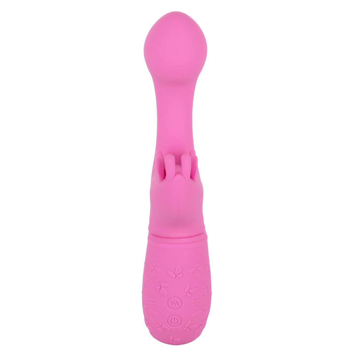 Ball Tip Curved Butterfly Kiss G-Spot Vibrator- Pink