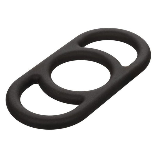 Liquid Silicone Triple Cock Ring Black