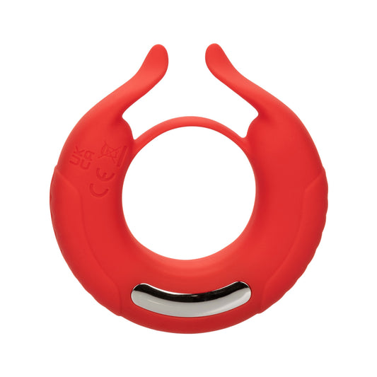 Silicone Rechargeable Taurus Enhancer Couples Ring - Red