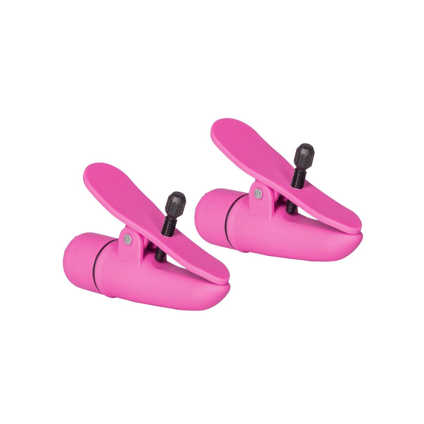 Vibrating Nipple Clamps - Pink