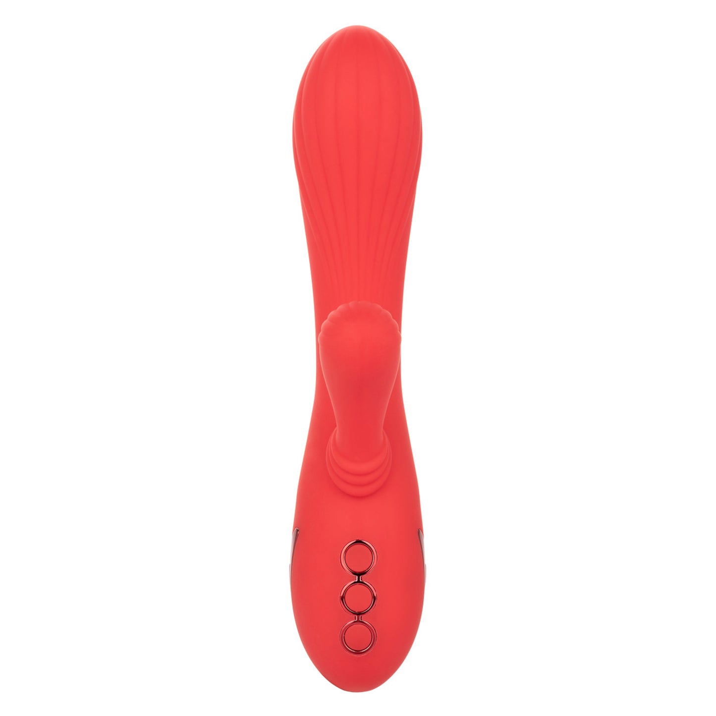 California Dreaming Palisades Passion Rechargeable Silicone Rabbit Vibrator - Red