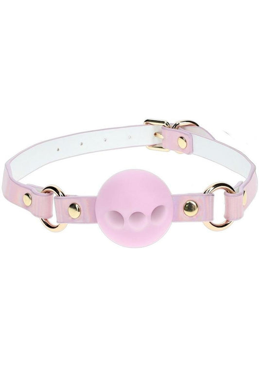 Paris Pink Breathable Silicone Ball Gag