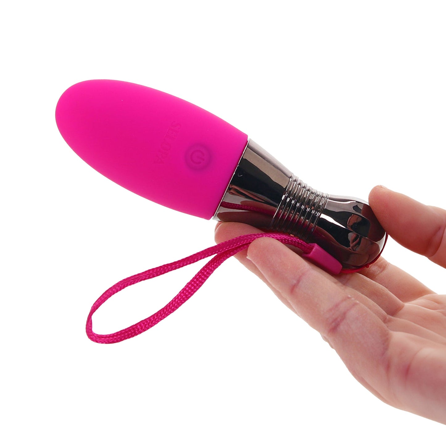 Twist Lock Silicone Vibrating Egg- Pink